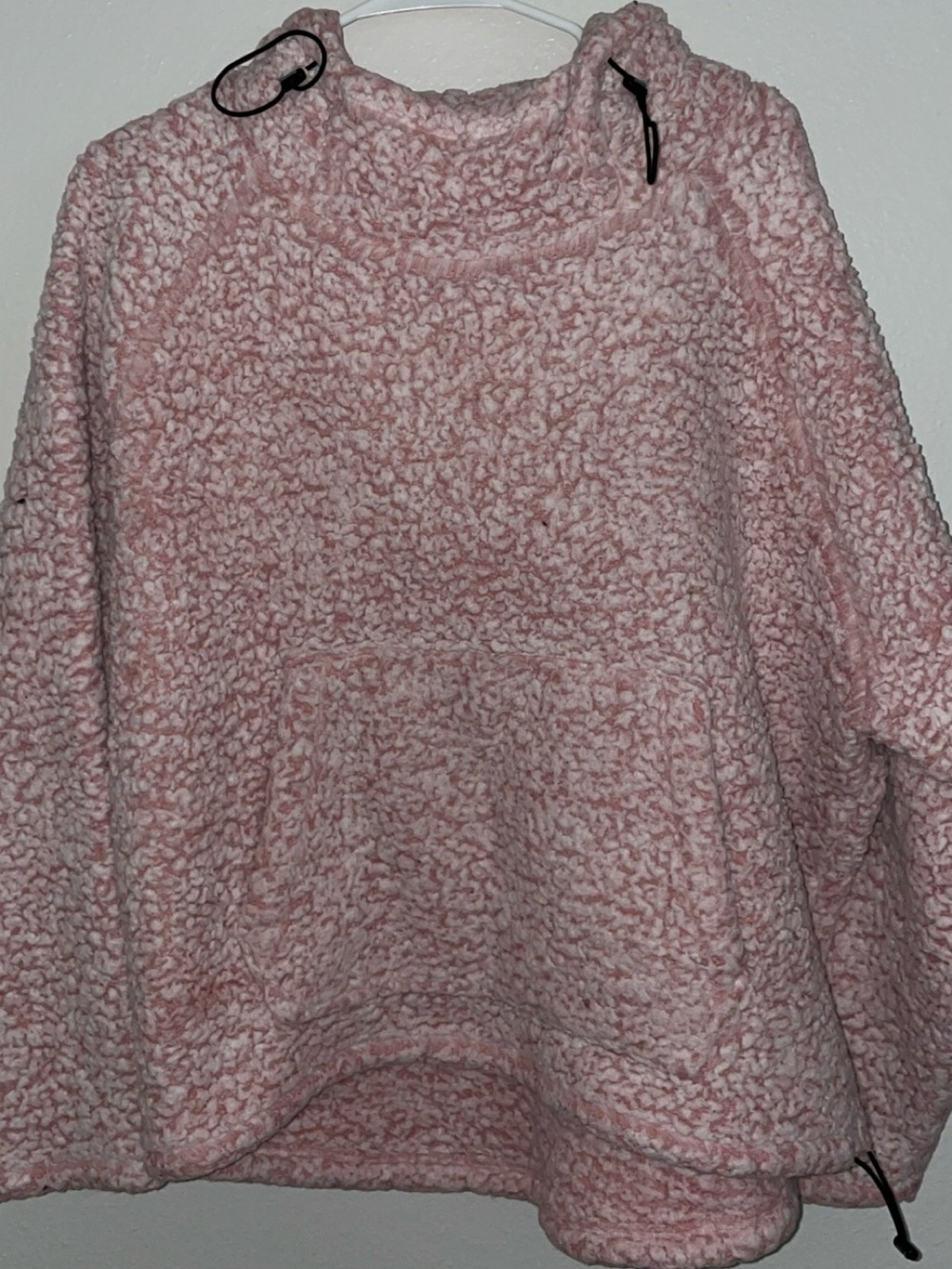 PINK Victoria's Secret Soft Pink Sherpa Pullover Hoodie